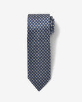 Express Men's Classic Navy Mini Geo Floral Tie in Blue