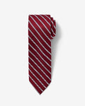 Express Men's Classic Burgundy Varsity Striped Tie in Red
