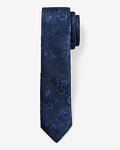 Express Men's Narrow Floral Jacquard Tie in Navy