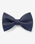 Express Men's Solid Bow Tie in Blue