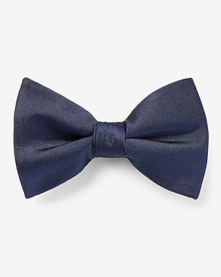 Express Men's Solid Bow Tie in Blue