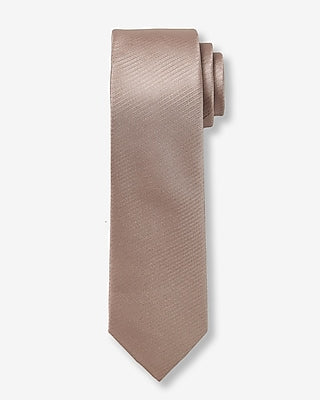 Express Men's Narrow Pink Solid Tie in Dusty Mauve