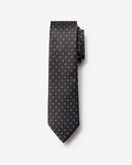Express Men's Narrow Black Polka Dot Tie REG