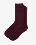 Express Men's 2 Pack Burgundy Dress Socks in Red
