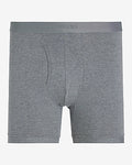 Express Men's 5 1/2" Cotton-Blend Boxer Briefs in Heather Gray