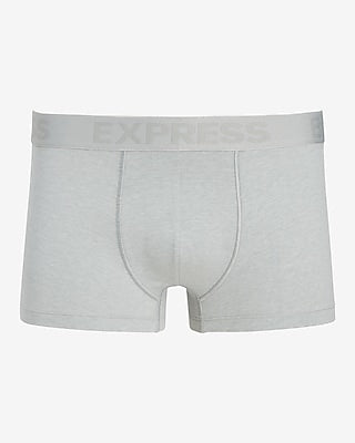 Express Men's 2 1/2" Cotton-Blend Trunks in Gray Small