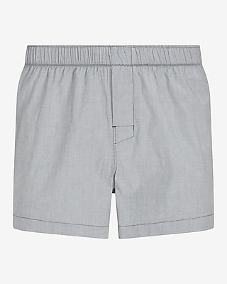 Express Men's 4" Woven Boxers in Pitch Black