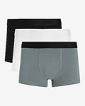 Express Men's 2 1/2" Cotton-Blend Trunks 3 Pack in White Small
