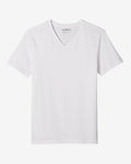 Express Men's Slim Supersoft Moisture-Wicking V-Neck T-Shirt in White Small
