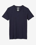 Express Men's Slim Supersoft Moisture-Wicking V-Neck T-Shirt in Blue Small