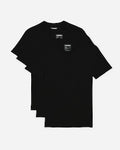 Express Men's 3 Pack Supersoft Crew Neck T-Shirts in Black Small