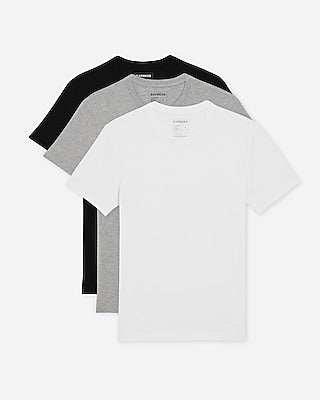 Express Men's 3 Pack Supersoft Crew Neck T-Shirts Small