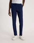 Express Men's Extra Slim Wool-Blend Washable Modern Tech Suit Pants in Blue