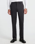 Express Men's Slim Cotton-Blend Suit Pants in Dark Gray