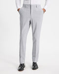 Express Men's Slim Light Wool-Blend Washable Modern Tech Suit Pants in Gray