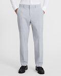 Express Men's Classic Light Wool-Blend Washable Modern Tech Suit Pants in Gray