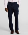 Express Men's Slim Dark Navy Cotton-Blend Suit Pants in Deep Navy