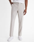 Express Men's Slim Plaid Linen-Blend Hybrid Elastic Waist Suit Pants in Print