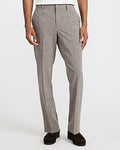 Express Men's Slim Stretch Suit Pants in Brown Plaid