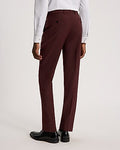 Express Men's Extra Slim Wool-Blend Modern Tech Suit Pants in Burgundy