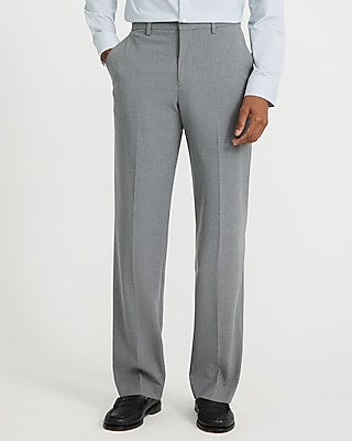 Express Men's Classic Gray Stretch Dress Pants in Medium Gray