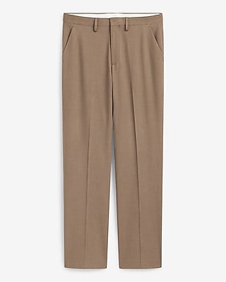Express Men's Baggy Stretch Dress Pants in Mocha