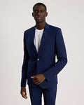 Express Men's Extra Slim Wool-Blend Washable Modern Tech Suit Jacket in Blue