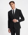 Express Men's Slim Stretch Cotton-Blend Knit Suit Jacket in Black