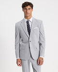 Express Men's Slim Light Wool-Blend Washable Modern Tech Suit Jacket in Gray