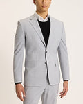 Express Men's Classic Light Wool-Blend Washable Modern Tech Suit Jacket in Gray