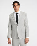 Express Men's Slim Houndstooth Stretch Suit Jacket in Taupe