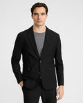 Express Men's Slim Black Everyday Performance Blazer in Jet Black