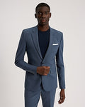 Express Men's Extra Slim Wool-Blend Washable Modern Tech Suit Jacket in Dusty Blue