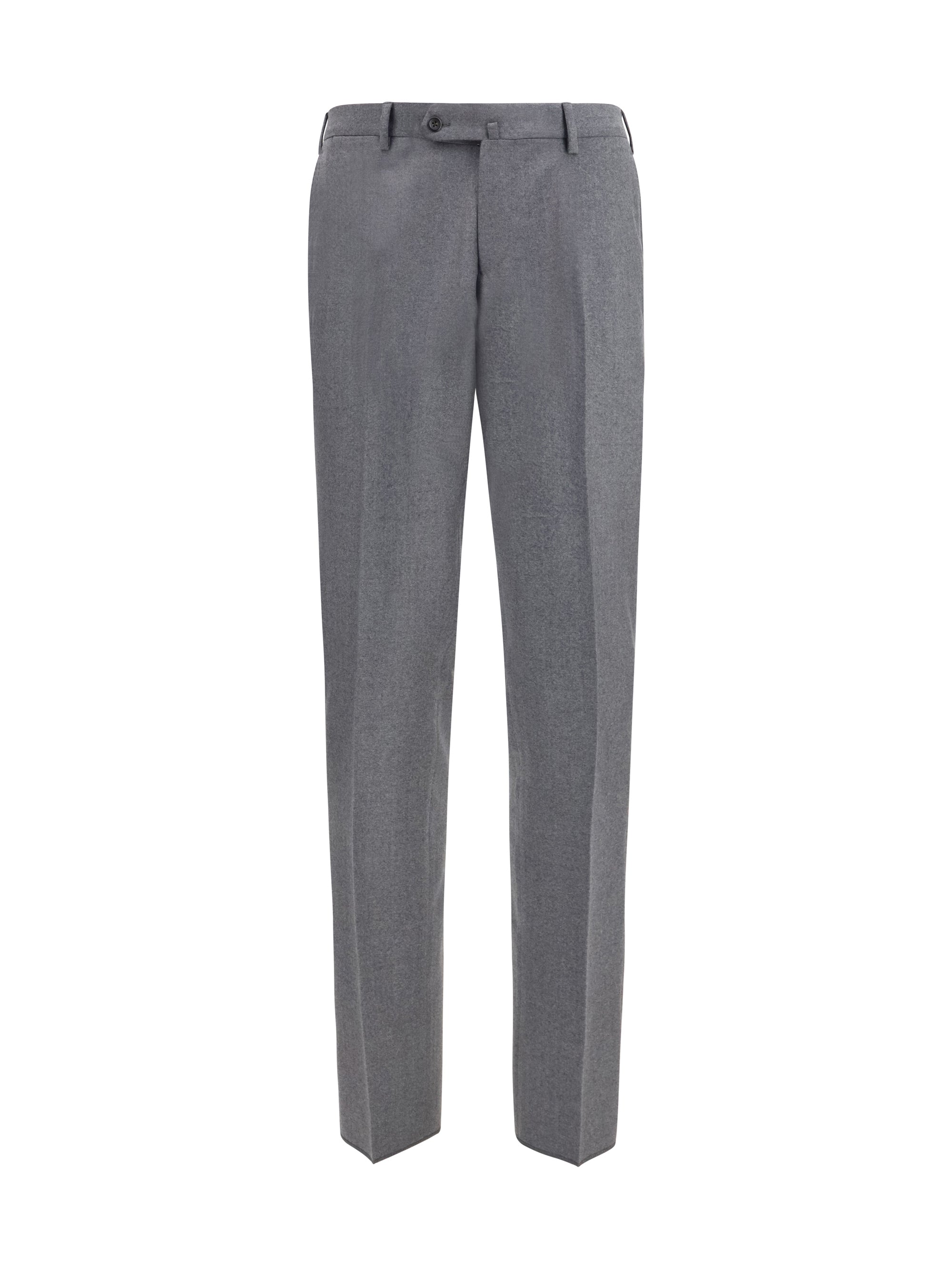 Germano Virgin Wool Trousers — Gray