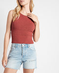 Express Women's Mid Rise Covered Button Fly Boyfriend Jean Shorts in Light Wash
