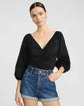 Express Women's High Waisted Dark Wash Rolled Hem 2.5" Inseam Mom Jean Shorts in Blue 0