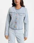 Express Women's Denim Lady Jacket in Light Wash