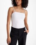 Express Women's Body Contour High Compression Detachable Strap Bodysuit in White
