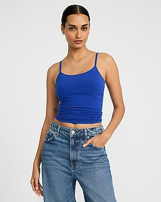 Express Women's Original Best Loved Bra Cami in Blue Small
