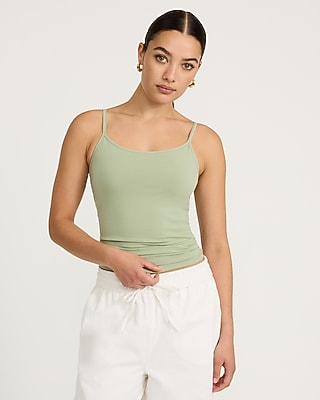 Express Women's Original Best Loved Bra Cami in Green Small