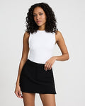 Express Women's Body Contour High Compression Crew Neck Tank Top in White Small