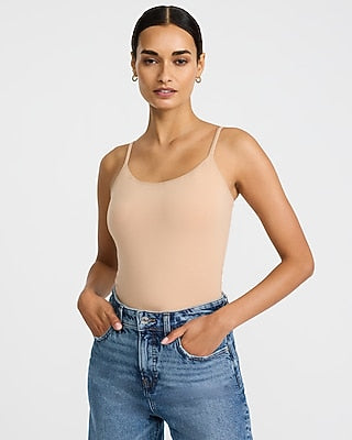 Express Women's Original Best Loved Cami in Neutral Small
