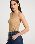 Express Women's One Shoulder Sleeveless Hardware in Tank Top