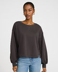 Express Women's Crew Neck Sweatshirt in Heather Gray