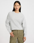 Express Women's Crew Neck Boyfriend Sweatshirt in Gray Small