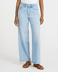 Express Women's High Waisted Wide Leg Palazzo Ankle Jeans in Light Wash