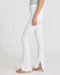 Express Women's Mid Rise Pintuck Skyscraper Jeans in White