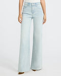 Express Women's High Waisted Relaxed Flare Jeans in Light Wash