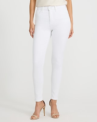 Express Women's High Waisted Skinny Jeans in White