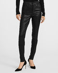 Express Women's High Waisted Coated Skinny Jeans in Black, size: 0
